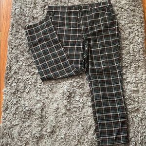 Plus Size Plaid Trouser
